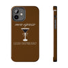 More Espresso Less Depresso iPhone Case Brown