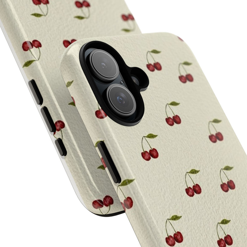 Beige Cherry iPhone Case