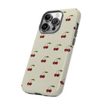 Beige Cherry iPhone Case