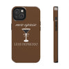 More Espresso Less Depresso iPhone Case Brown