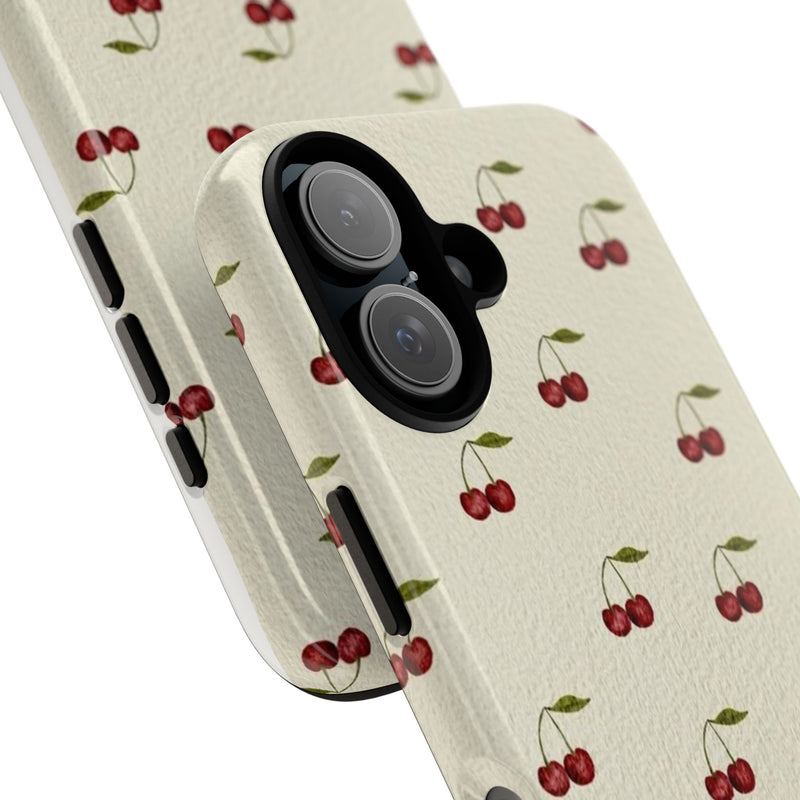 Beige Cherry iPhone Case