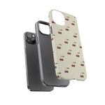 Beige Cherry iPhone Case