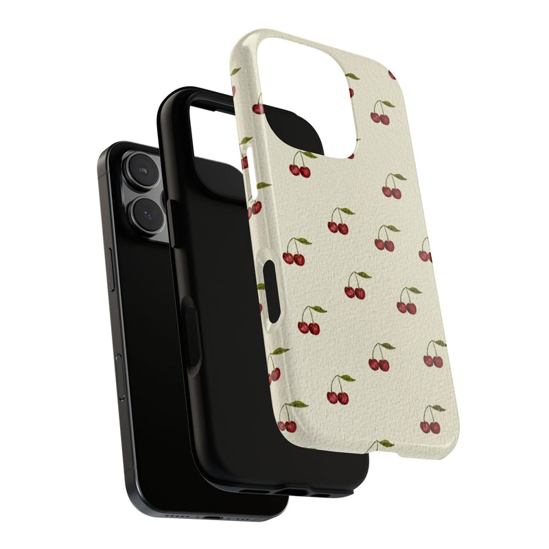 Beige Cherry iPhone Case