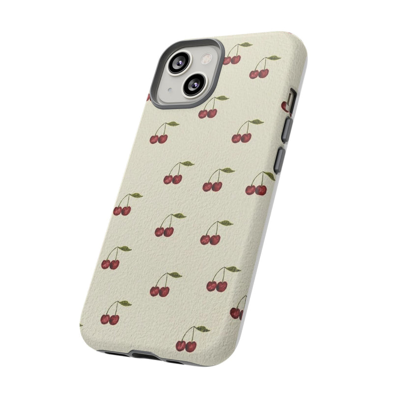 Beige Cherry iPhone Case