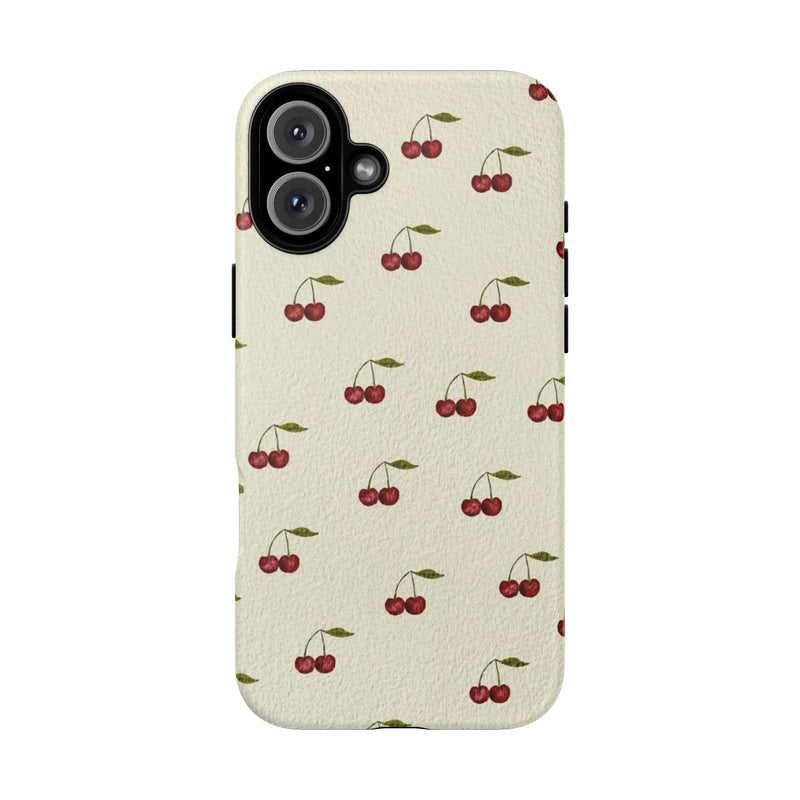 Beige Cherry iPhone Case