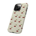 Beige Cherry iPhone Case