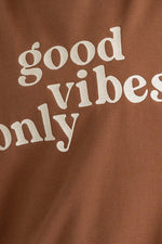 Good Vibes Only Oversized Sweatshirt