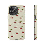 Beige Cherry iPhone Case