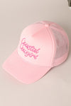 Baby Pink Costal Cowgirl Trucker Hat