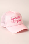 Baby Pink Costal Cowgirl Trucker Hat