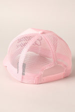 Baby Pink Costal Cowgirl Trucker Hat