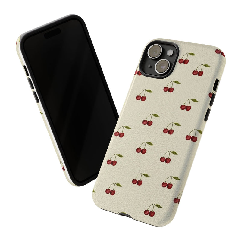 Beige Cherry iPhone Case