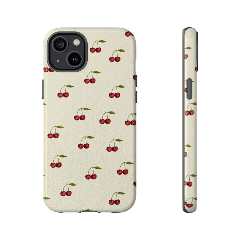 Beige Cherry iPhone Case