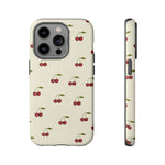 Beige Cherry iPhone Case