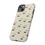 Beige Cherry iPhone Case